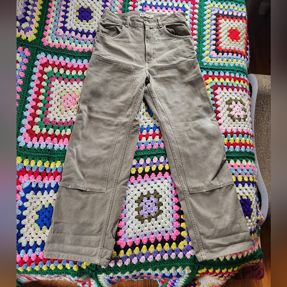 Rudy June Utility Pants Moss Green size 2